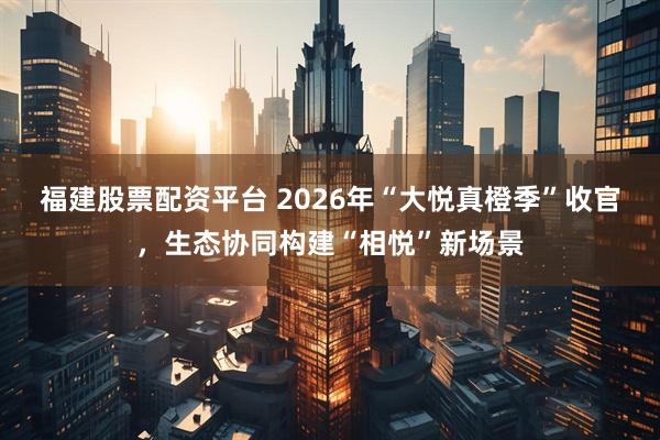 福建股票配资平台 2026年“大悦真橙季”收官，生态协同构建“相悦”新场景